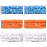 Blasco 6 Pack Washable Reusable Mopping Pads Wet Damp Dry Sweeping Pads for iRobot Braava Jet 240 241