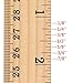 KASOU 15 Pieces Wooden Rulers Double-sided Ruler Measuring Rulers Wood Inch Scales (12 Inches) and Metric Scales (30 cm)