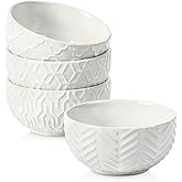Sureasy Mini Ceramic Dipping Bowls – 4 oz, 3.5 Inch Small Bowls for Sauces & Side Dishes, Microwave & Dishwasher Safe, Set of 4, White