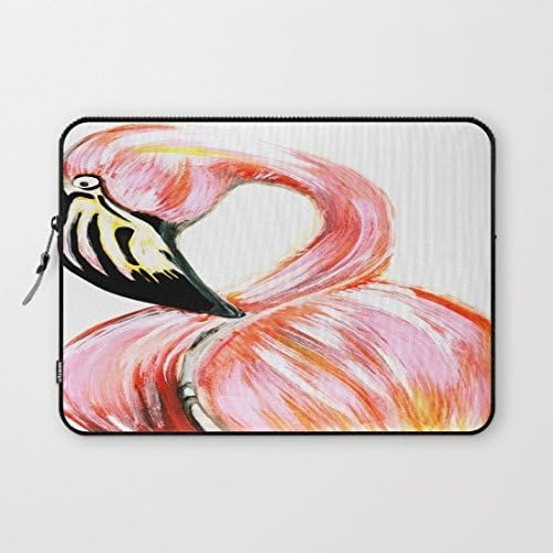 Longdong 13 Inches Flamingo Computer Case Bag Slim Waterproof Neoprene Laptop Sleeve for MacBook Pro / Laptops / Notebook