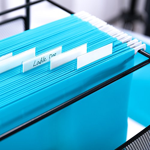 Favide 60 Sets Insertable Plastic Tabs Hanging Folder Tabs for Quick Identification of Hanging Files, Easy to Read, 2 Inch Hanging File Inserts - Thumbnail 6