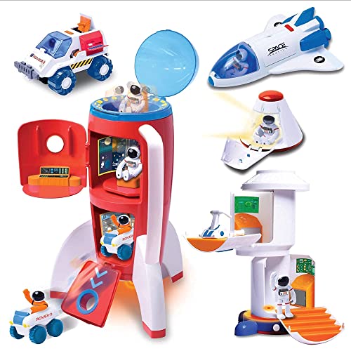 Astro Venture Deluxe Space Playset Toy Space Shuttle, Space Station