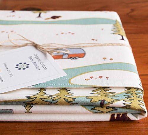 Organic Baby Blanket, Camp Sur River Camping