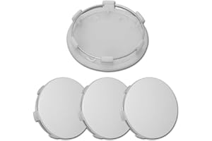 MOTOREXPERTZ 3.25Inch 83MM Wheel Center Caps for Cadillac Chevrolet Chevy GMC Escalade Colorado Tahoe Silverado Sierra 1500 Rim Hub Caps, Pack of 4 (Silver, Outer 83MM, Inner 75MM)