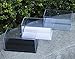 Acrylic Display Case/Box 2 Steps Perspex Dust Proof Show for Toys,Collector Stackable Clear Storage Display Case,Size 8.0 X 4.2 X 4.0 inchs (Black)