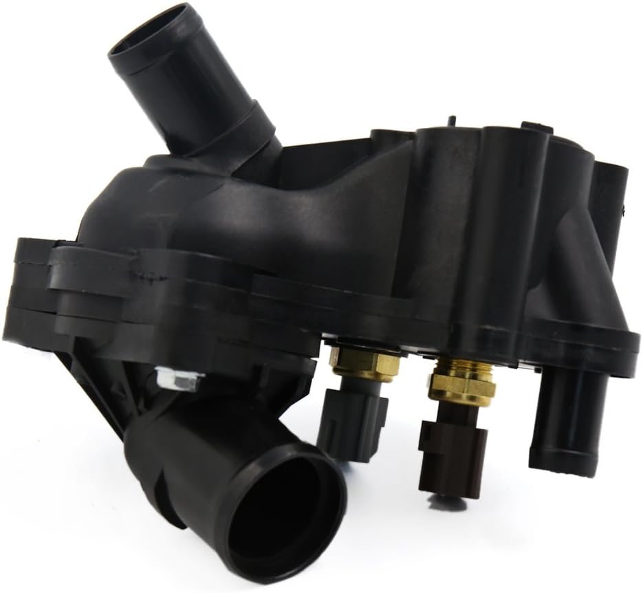 uxcell New Black Thermostat Housing with Sensor YU3Z8A586AA 2L2Z8592BA for Ford Explorer Mountaineer 4.0L V6 97-01