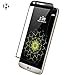 LG G5 Screen Protector Full Coverage Screen Protector for LG G5 HD Clear Anti-Bubble Tempered glass (Black)