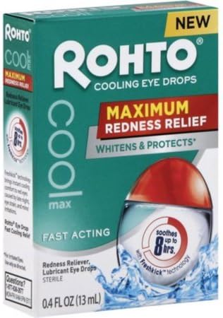 Rhoto Cooling Eye Drops 0.4 oz (Pack of 2)