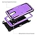 LG Stylo 3 Case, LG Stylus 3 Case, LG Stylo 3 Plus 2017 Case, Venoro Heavy Duty Shockproof Protection Case Cover with Swivel Belt Clip and Kickstand for LG LS777 / MP450 / M430 (Light Purple)