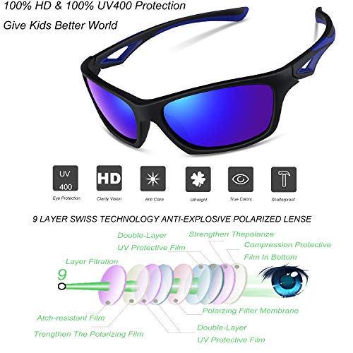 2 Polarized+Sunglasses+Toddler+Wayfarer+Sports