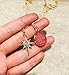 Vintage Bohemian Statement Long Necklace for Women Gold Plated Star Healing Stone Charms (Pink)