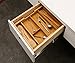 Bamboo Expandable Silverware Drawer Organizer - Kitchen Cutlery Utensil Flatware Tray Mortise and Tenon Connection