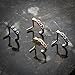 FreshTrends Triple Sparkle Black Anodized Stainless Steel L-Shape Nose Ring Curve