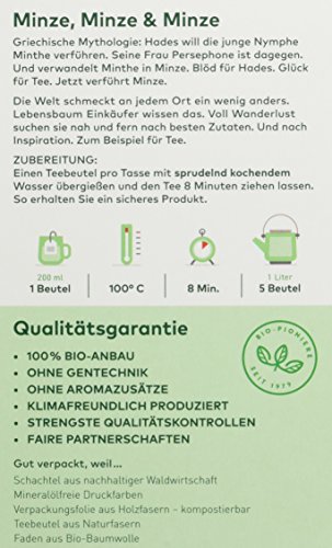 Lebensbaum Bio Kräutertee Minze, 3er Pack (3 x 30 g) – Bild 3