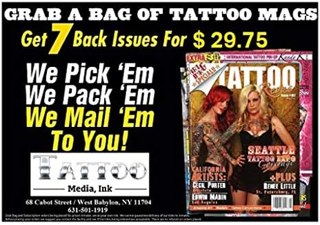 Tattoo Revue Magazine Grab Bag of 7 Issues For ONLY $29.75 Single Issue Magazine – Unabridged, January 1, 2016