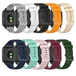 Bands Compatible with Garmin Venu /Venu Sq/Venu Sq Music/Venu Sq 2/Venu 2 Plus Band, Soft Silicone Quick Release Straps…