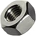 ASME B18.6.3 Plain 18-8 Stainless Steel Machine Screw Hex Nut, #8-32 Thread Size, 1/8