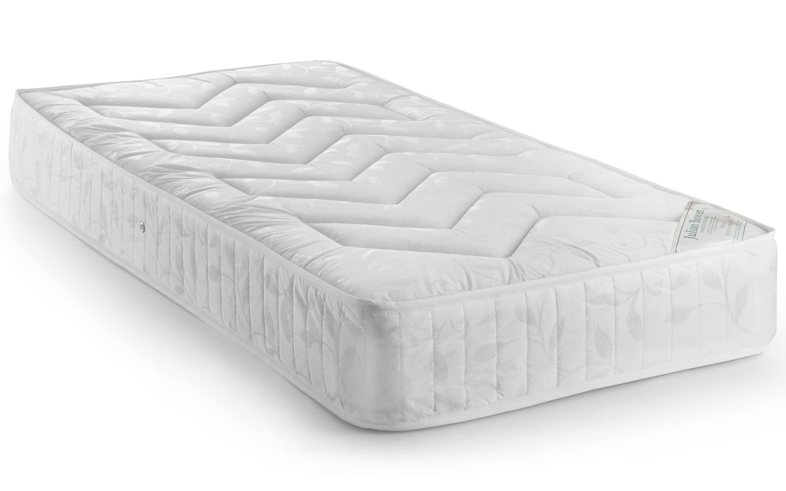 Julian Bowen Deluxe Semi Orthopaedic Mattress, White, Small Single