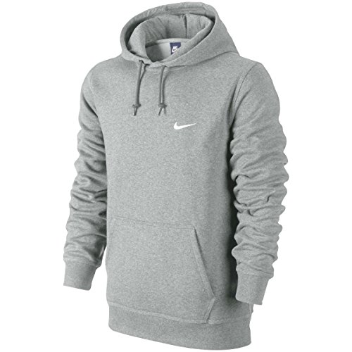 Nike Sportswear Club Fleece Pullover Hoodie, Dk Grey Heather/White