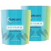 PureOats Gluten Free Oat Flour (4lb Bags - Case 2) 100% Whole Grain, Vegan, Allergen Free for Healthy breakfast and more