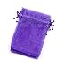 Bezall 50pcs Drawstring Organza Jewelry Candy Pouch Christmas Wedding Party Favor Gift Bags (3x4, Purple)