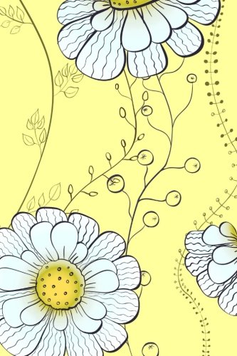 My Favorite Recipes Blank Cookbook Yellowflower Design -