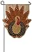 Evergreen Turkey Time Shaped Burlap Garden Flag, 12.5 x 18 inches