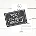 50 4x6 Chalkboard Thank You Postcards Bulk, Modern Cute Boho Blank Thank You Cards From The New Mr. and Mrs. Note Card Stationery Set For Wedding Gifts, Bridesmaid, Bridal Shower, Engagement Party