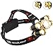 Headlamp, FightingGirl Brightest 12000 Lumen 5 LED Head lamp,USB Waterproof Headlight Flashlight with Zoomable Work Light, Head Lights for Camping Running Hiking