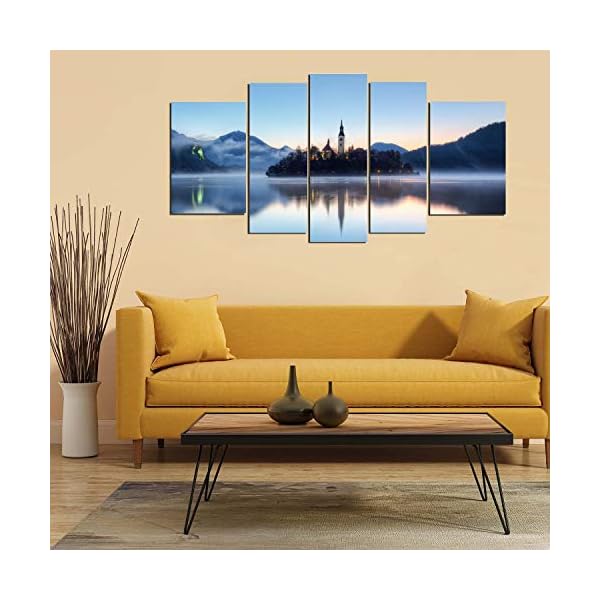 Startonight Glass Wall Art Acrylic Decor Set Island and Lake, and a