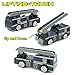 JQGT 5pcs Assorted SWAT Die Cast Metal Alloy Car Models Mini Play Vehicles Truck Cars Toy for Kids Toddlers Boys (Styles May Vary)