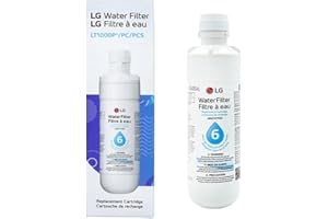 LG LT1000P - 6 Month / 200 Gallon Capacity Replacement Refrigerator Water Filter (NSF42, NSF53, and NSF401) ADQ74793501, ADQ75795105, AGF80300704, or AGF80300705 White