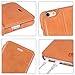 SHIELDON Genuine Leather iPhone 6s Case Ultra Slim Fit Wallet Case Flip Book Design with Stand & Card Compartments [Magnetic Closure] for iPhone6/6S, Brown