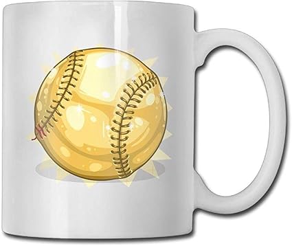 Amazon ゴールドベースボールコーヒーマグ11オンス男性誕生日セラミックギフトティーカップあなたの家族や友人のための完璧なギフト ホーム キッチン