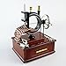 Saim Sewing Machine Music Box Table Decor Mechanical Christmas Birthday Gift