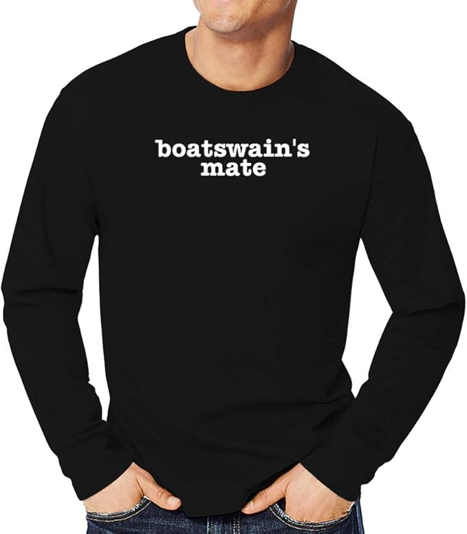 Teeburon Boatswain's Mate Bold Typewriter Long Sleeve T