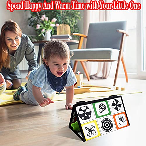 Dr.Rapeti Tummy Time Floor Mirror Baby Floor Mirror High Contrast Baby