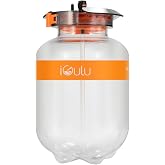 iGulu F1 1-Gallon (116 oz.) Tritan Fermentation Keg with a temperature tolerance range of 23˚F to 194˚F.