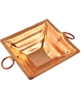 ShubhBhakti Copper Portable Havan Kund (Brown)