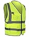 EGELEXY Visibility Reflective Vest Working Clothes Motorcycle Cycling Sports Outdoor Reflective Safety Clothing (Yellow)