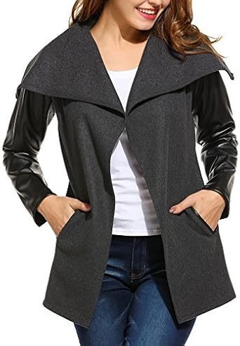 oversized collar wrap coat