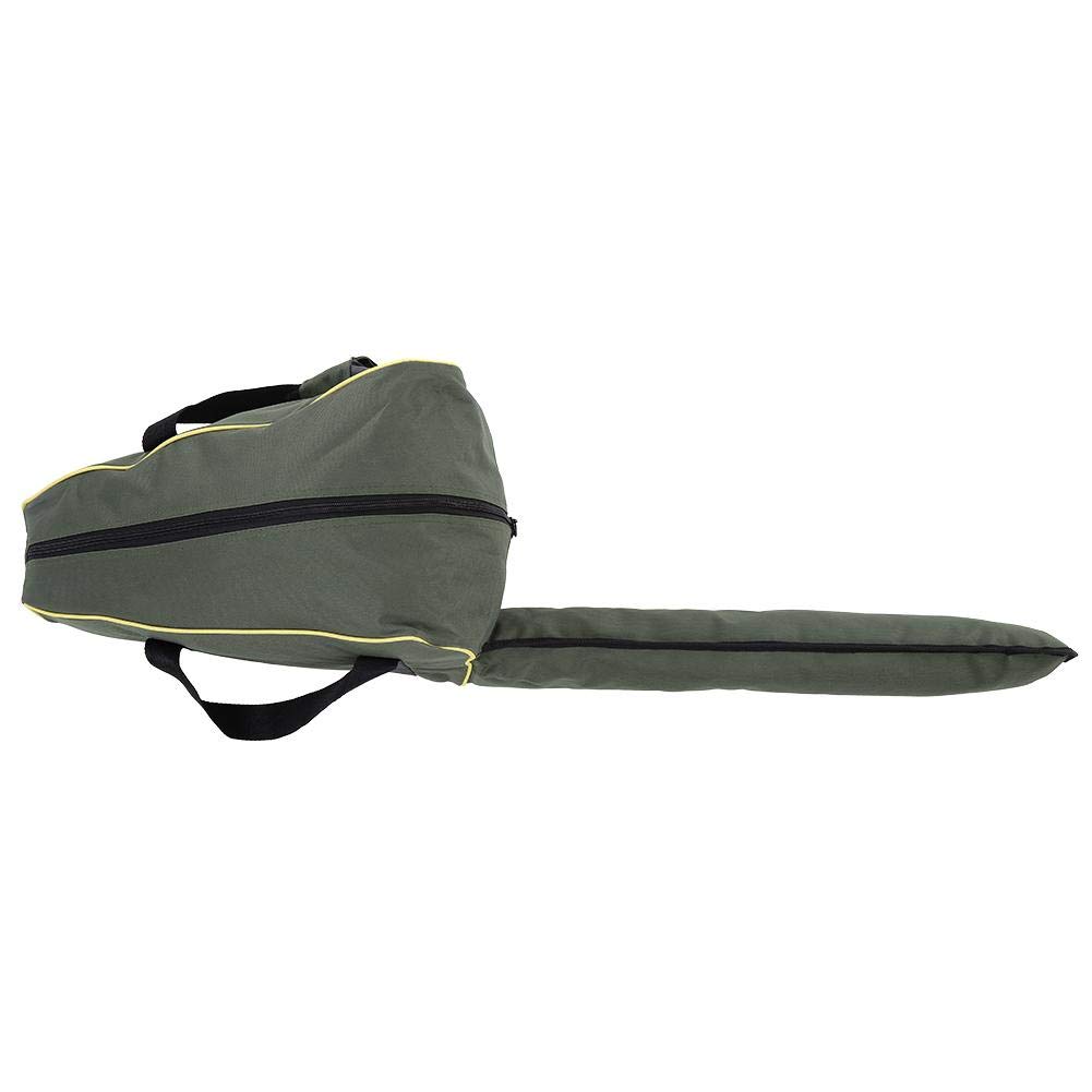 Liukouu Portable Oxford Cloth Chainsaw Storage Bag Lawn Mower Carry Case Protective Box(Green)