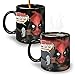 Deadpool Warped Skin Reactive Heat-Changing Mug 12 Oz Ceramic