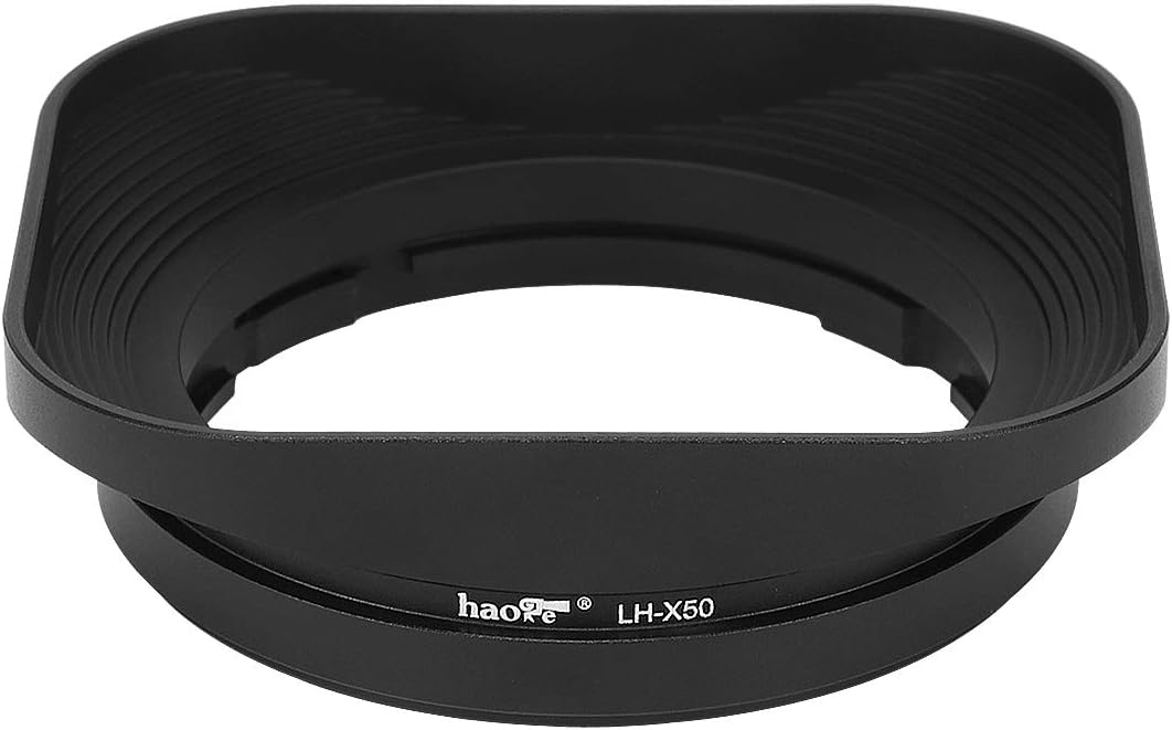 Haoge LH-X50 Bayonet Square Metal Lens Hood for Fujifilm Fuji Fujinon XF 50mm F2 R WR Lens on X-Pro2 X-Pro1 X-T2 X-T1 X-T20 X-T10 X-E2S X-A5 X-A20 X-E3 X-H1 - Image 4