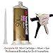 3M ScotchWeld DP105 Clear Flexible Heat Resistant Epoxy (50ml/1.7oz Cartridge w/Dispenser)