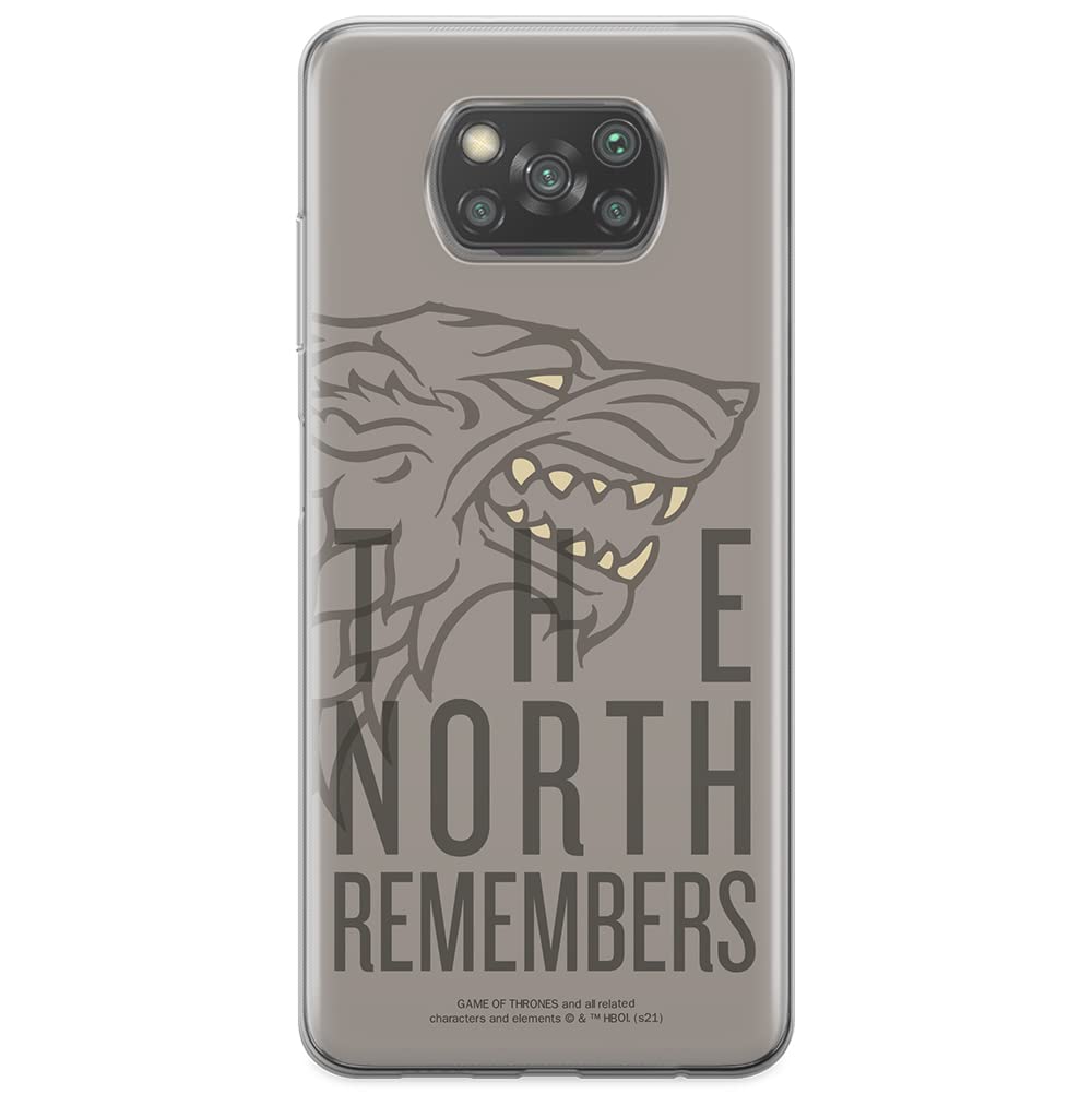 ERT GROUP mobile phone case for Xiaomi POCOPHONE X3 original and officially Licensed Game of Thrones pattern 013 optimally adapted to the shape of the mobile phone, case made of TPU