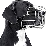 BRONZEDOG Metal Dog Muzzle Wire Basket Great Dane