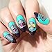 NICOLE DIARY Nail Art Stamp Template Rectangle Cute Cat Design Image Plate L015 12x6cm