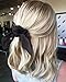 Hair Scrunchies with Bow - 6 Pack Elegant Cute Bow Scrunchies for Hair Elasitc Ponytail Holder