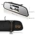 Intsun 4.3 inch Screen Car Vehicle Rearview Mirror Monitor for DVD/VCR/Car Reverse Camera(DC 12V / PAL/NTSC / 2 Ways Video Inputs) (4.3 inch)